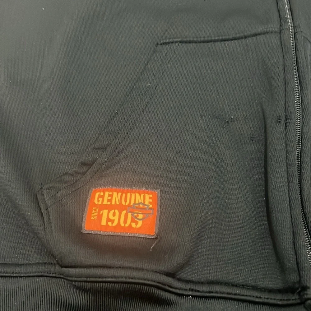 Harley Davidson hoodie zip up sweater jacket